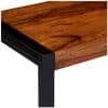 Hamstreet Sheesham Wood Contemporary Rectangle Coffee Table In Natural Teak Finish