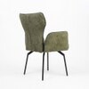 Cotton Fabric Dining Chair in Green Colour