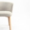 Letty Fabric Dining Chair in Beige Colour