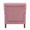 Dexter Boucle Fabric Lounge Chair in Pink Colour