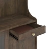 Klint Solid Wood Crockery cum Bar Cabinet in Danish Walnut Finish