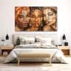The Castle Decor Women Abstract Wall Painting Wooden Framed Digital Painting 27x48 Inch (Style 2)