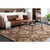 Multicolor Floral Wool Rug 8 Feet