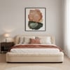 Casa Haven Relax Queen Size Bed in velvet With Engineered Hardwood Frame & Hydraulic Storage
