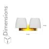 Elstead Dual Light Antique Brass Wall Light