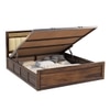 Shambhu Sheesham Wood King Size Bed In Provincial Teak Finish  With Hydraulic Storage (72 x 78 inches)