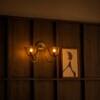 Lior Handicrafted Twin Wall Lamp in Antique Silver Brass finish and Amber Colour