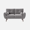 Faro Velvet 2 Seater Sofa in Grey Colour