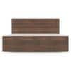Zoey Engineered Wood Queen Size Bed In Classic Walnut Finish