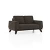 Granada Premium 2 Seater Fabric Sofa in Stone Grey Velvet Colour