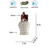 Devansh Solid Wood Electric Wall Light in Brown Colour with Multi Shade Count of 1 Light