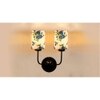Donovan Dual Multicolor cotton shade wall mounted lamp with iron base (KV43)