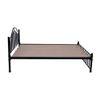 Morris Metal Queen Size Non Storage Bed In Black Finish
