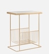 Gold Metal Side Table in Gold Colour