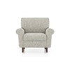 Oxford 1 Seater Fabric Sofa In Monochrome Paisley Colour