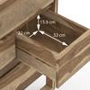 Macallan Solid Wood Bar Cabinet in Honey Oak Finish