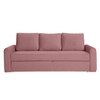Clevam 3 Seater Pull Out Sofa cum Bed  in Peach Colour