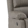 Lebowski Fabric Two Seater Recliner in Carbon Grey Colour