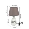 HOME Table Lamp White Sleek Contemporary Design