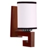 Devansh Solid Wood Electric Wall Light in White Colour with White Shade Count of 1 Light
