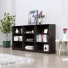 Hexa Engineered Wood Bookshelf Multipurpose Storage Rack in Flower Wenge Colour