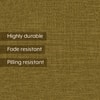Apollo Corner Sofa (Seating Capacity : Left Aligned 3 Seater + Right Aligned 3 Seater + Corner, Colour : Olive Green, Cushion Type : Soft, Back Height : High Back)