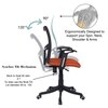 Eexcaeal Mid Back Ergonomic Chair in Orange Colour