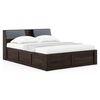 Jennings King Size Hydraulic Storage Bed in American Walnut