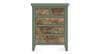 Avelin Solid Wood Chest of 5 Drawers in Sage Green Finish