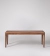 Jorn Solid Wood Bench In Dark Brown Finish