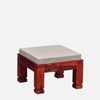 Sheesham Wood Coffee Table Set in Honey Oak Finish With Cushioned Stools