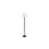 Jaime Black Cotton Shade Floor Lamp