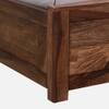 Carvia Box Storage Solid Wood Bed King Size in Provincial Teak Finish