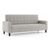 Salford 3 Seater Sofa Cum Bed In Vapour Grey Colour