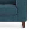 Verona Luxe 1 Seater Fabric Sofa in Colonial Blue Colour