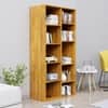 Hexa Engineered Wood Bookshelf Multipurpose Storage Rack in Giant Wood Colour