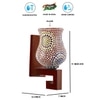 Devansh Solid Wood Electric Wall Light in Multi Colour with Multi Shade Count of 1 Light