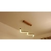 Twist 36 Brown Wooden LED Hanging Lamp