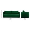 Vantella 3 Seater Fold Out Sofa Cum Bed In Green Colour