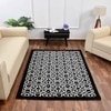 Multicolor Geometric Machine Made Polyester 5 X 7 Feet Carpet