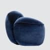 Maaria Solid Wood Lounge Chair in Blue Colour