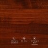 Turner Solid Wood King  Size Bed Without Storage (Dark Oak Finish)