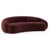 Mia Fabric Sofa Mulberry Red - 3 Seater