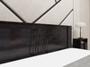 Poena Engineered Wood Queen  Size Upholstered Bed With Drawer Storage (Walnut Finish)