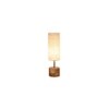 Alaina White jute & solid wood table lamp