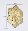 Vamli Abstract Metal Wall Decor in Gold Set of 1