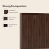 Webster 48 Pair Shoe Rack in Walnut Finish