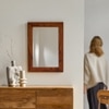 Gem Solid Wood Mirror In Provincial Teak 50 x 70 cm