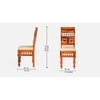 Girli Sheesham Wood Set of 2 Chair In Honey Oak Finish