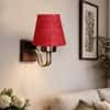 Devansh Solid Wood Electric Wall Light in Brown Colour with Multi Shade Count of 1 Light